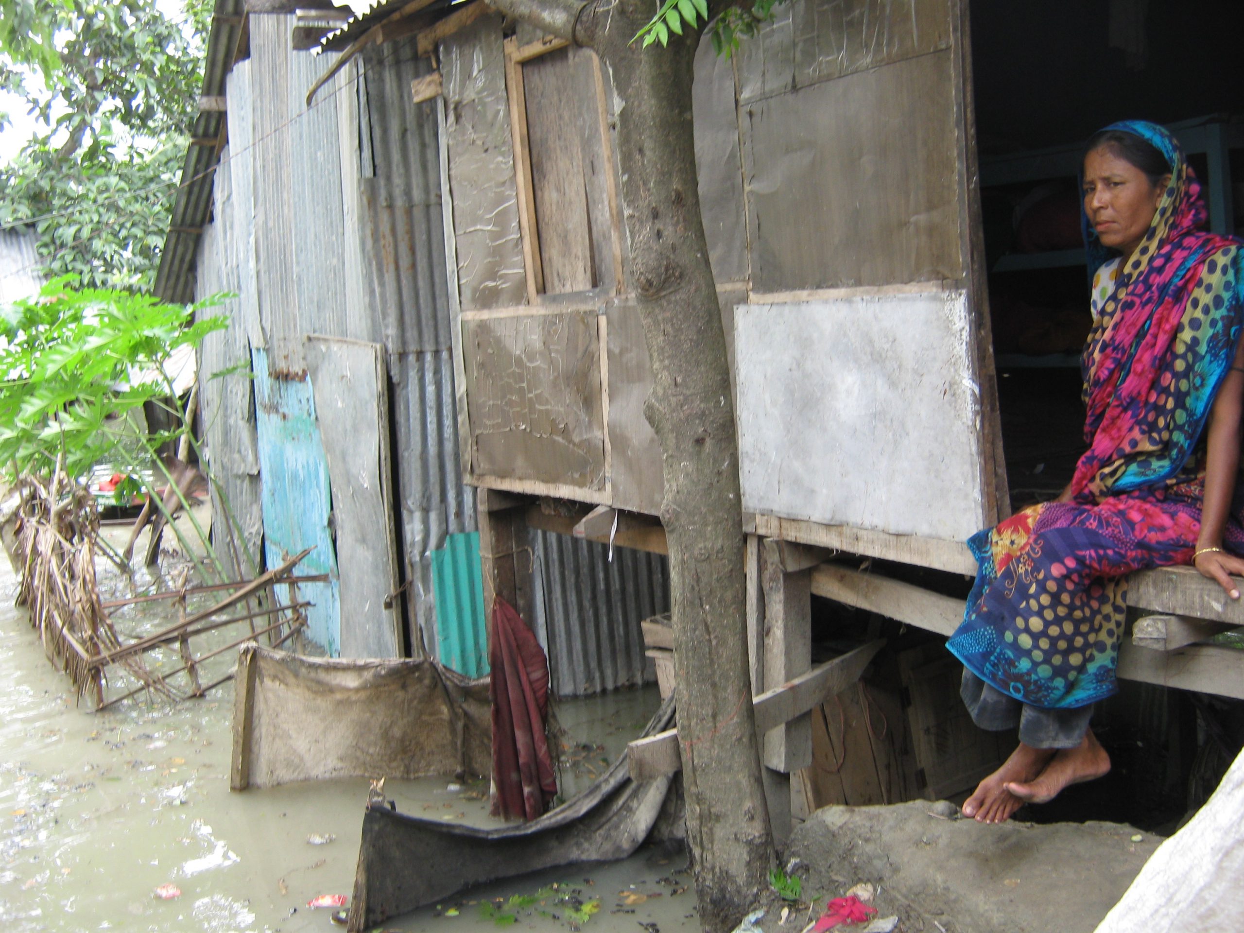 A woman at home in South Khali, Bagerhat district, Bangladesh