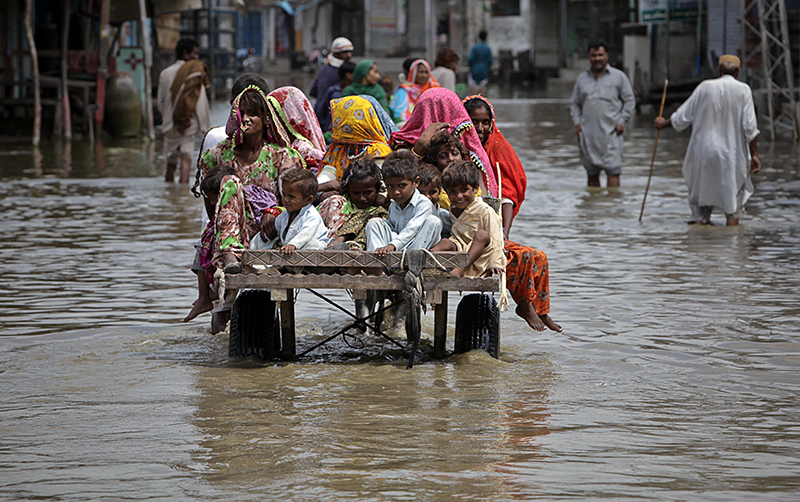 Flooding in Sindh during 2011.