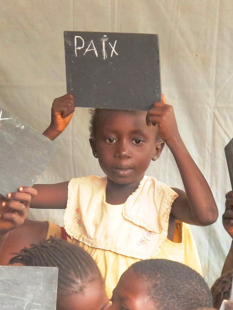 The children of CAR want 'paix', peace.