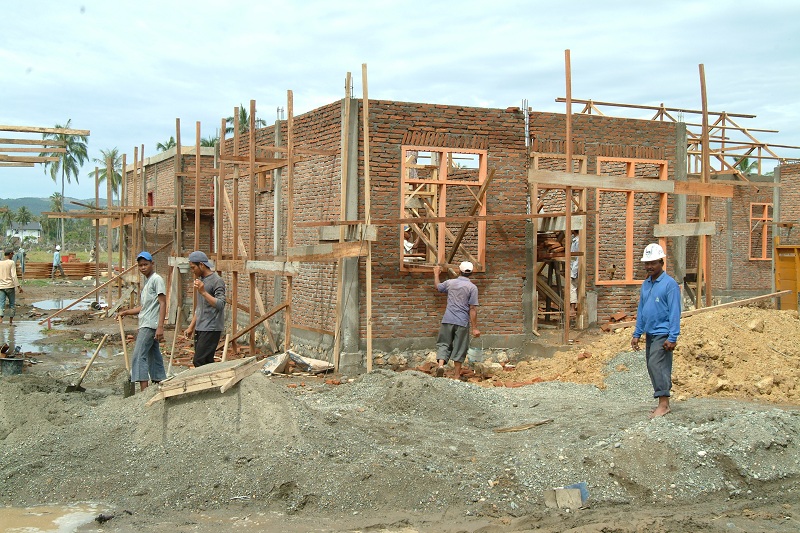 Islamic Relief building new homes for survivors.