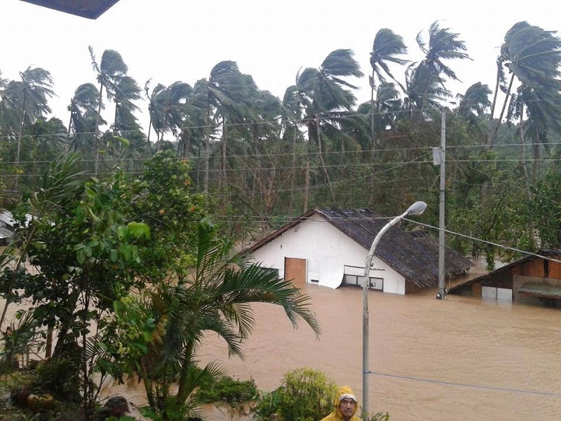 A scene of devastation in Lope de Vega, Northern Samar.