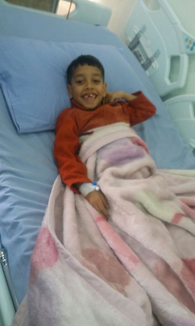 Akash received life-saving treatment in December, and is recovering well.