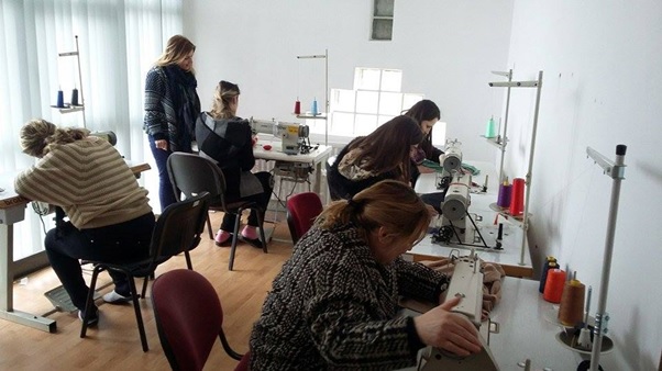 A sewing course at our Professional Training Centre.