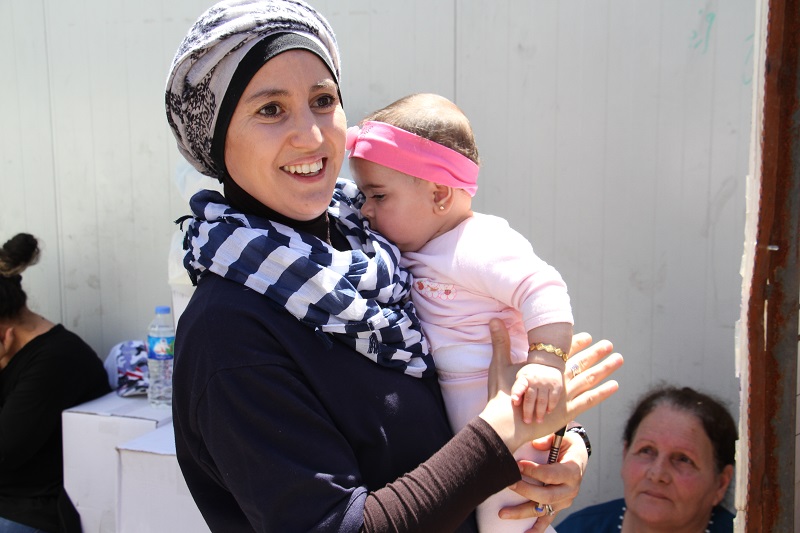 Aid worker Najat El Hamri in Iraq.