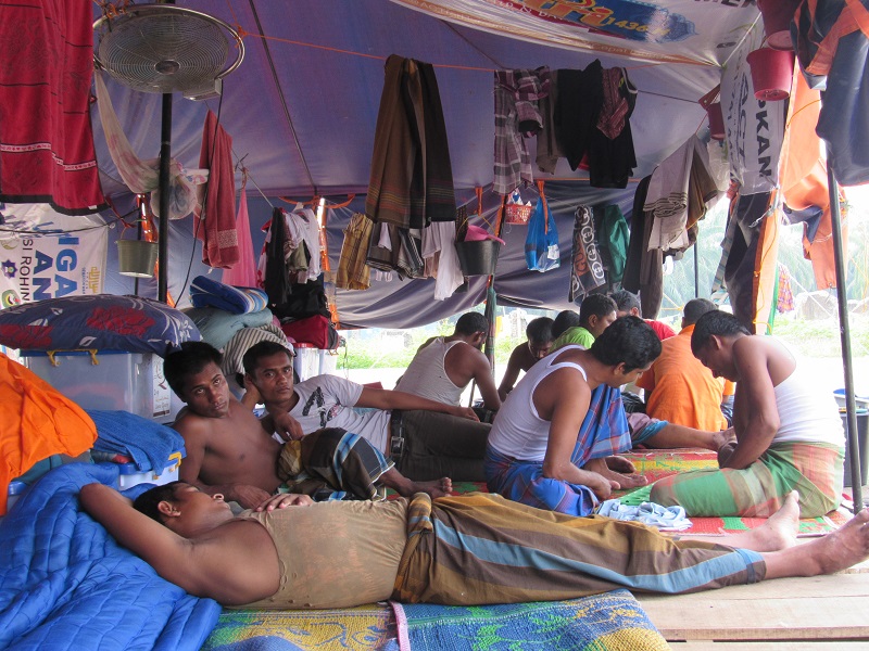 Migrants living in temporary shelter in Indonesia await a decision about their futures.