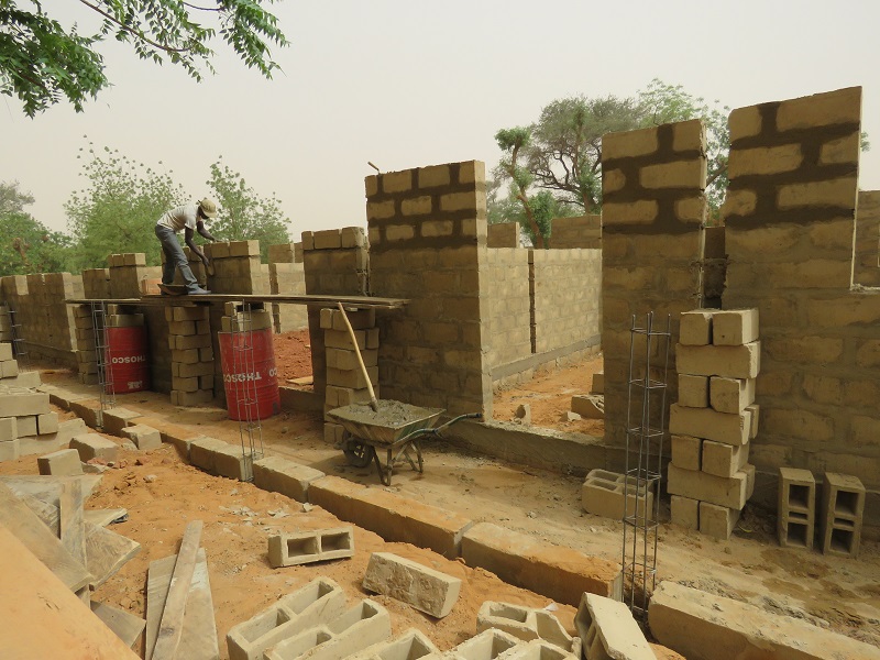 Construction at the therapeutic feeding centres.