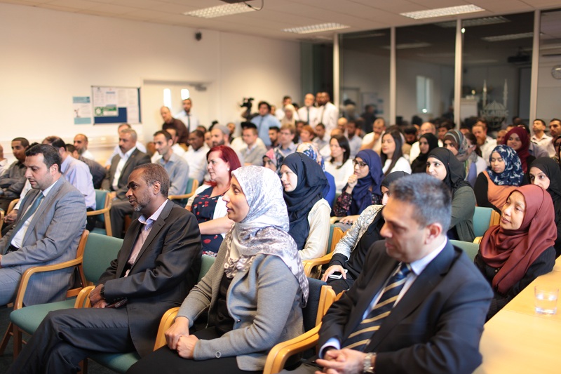Islamic Relief staff welcome the new leaders of the Board of Trustees