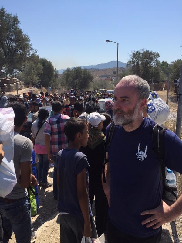 Islamic Relief's Imran Madden on the Greek island of Lesvos.