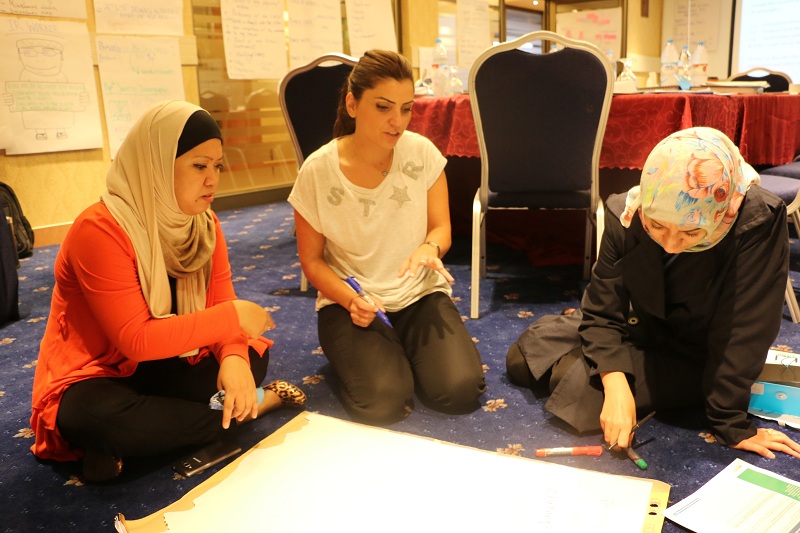 Gender training in Jordan.