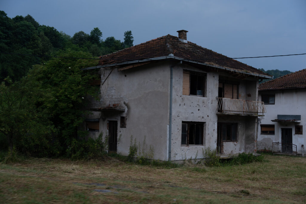 An abandoned house in Srebrenica